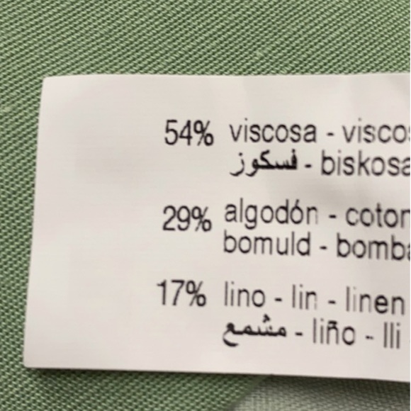 Zara | Mint Green Linen Shorts - Picture 5 of 6